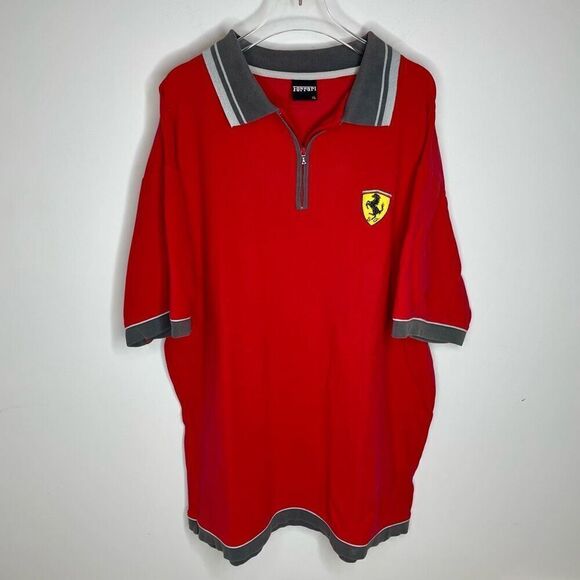 VINTAGE FERRARI RACING OFFICIAL POLO SHIRT TEE EMBROIDERED LOGO SIZE Xlarge Xl - Picture 7 of 7